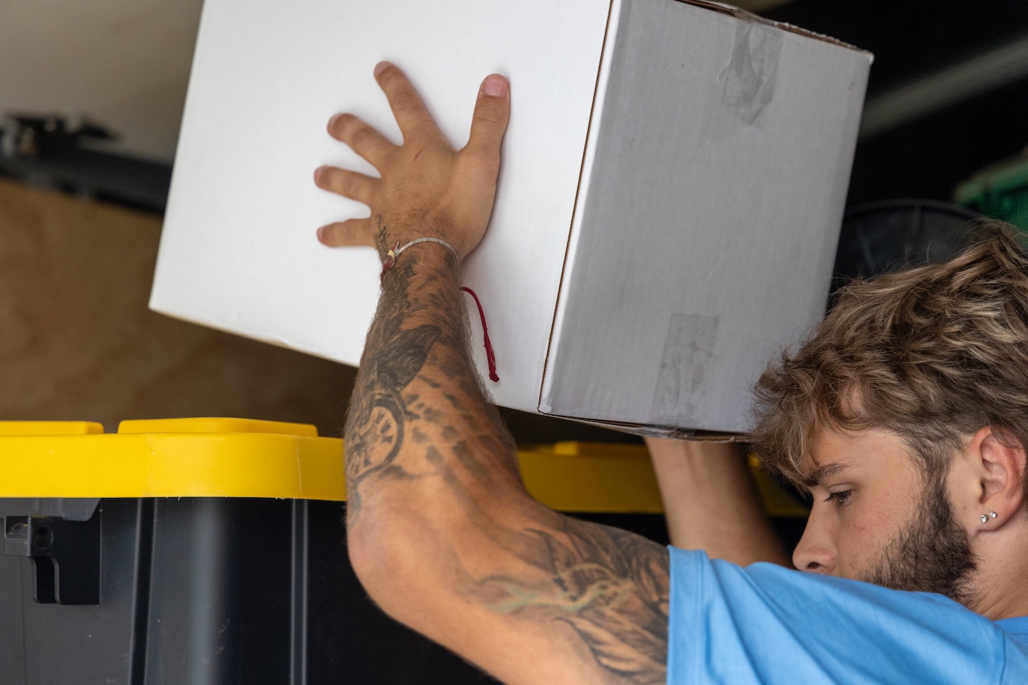 a man using a laptop