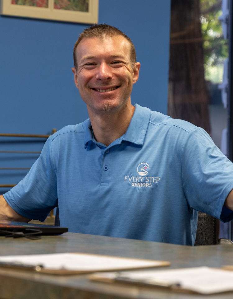a man sitting at a table